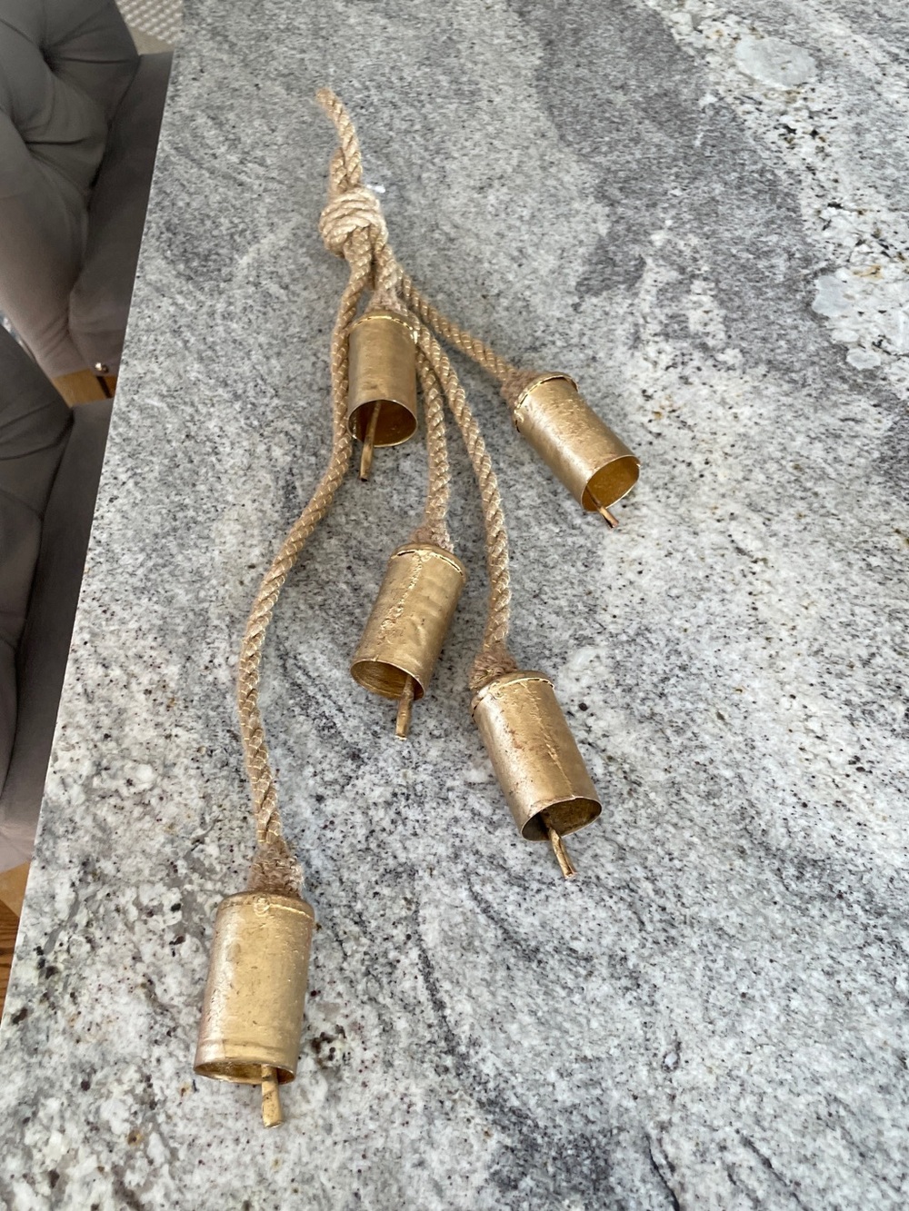 Gold Rope Bell Garland - Home Accents